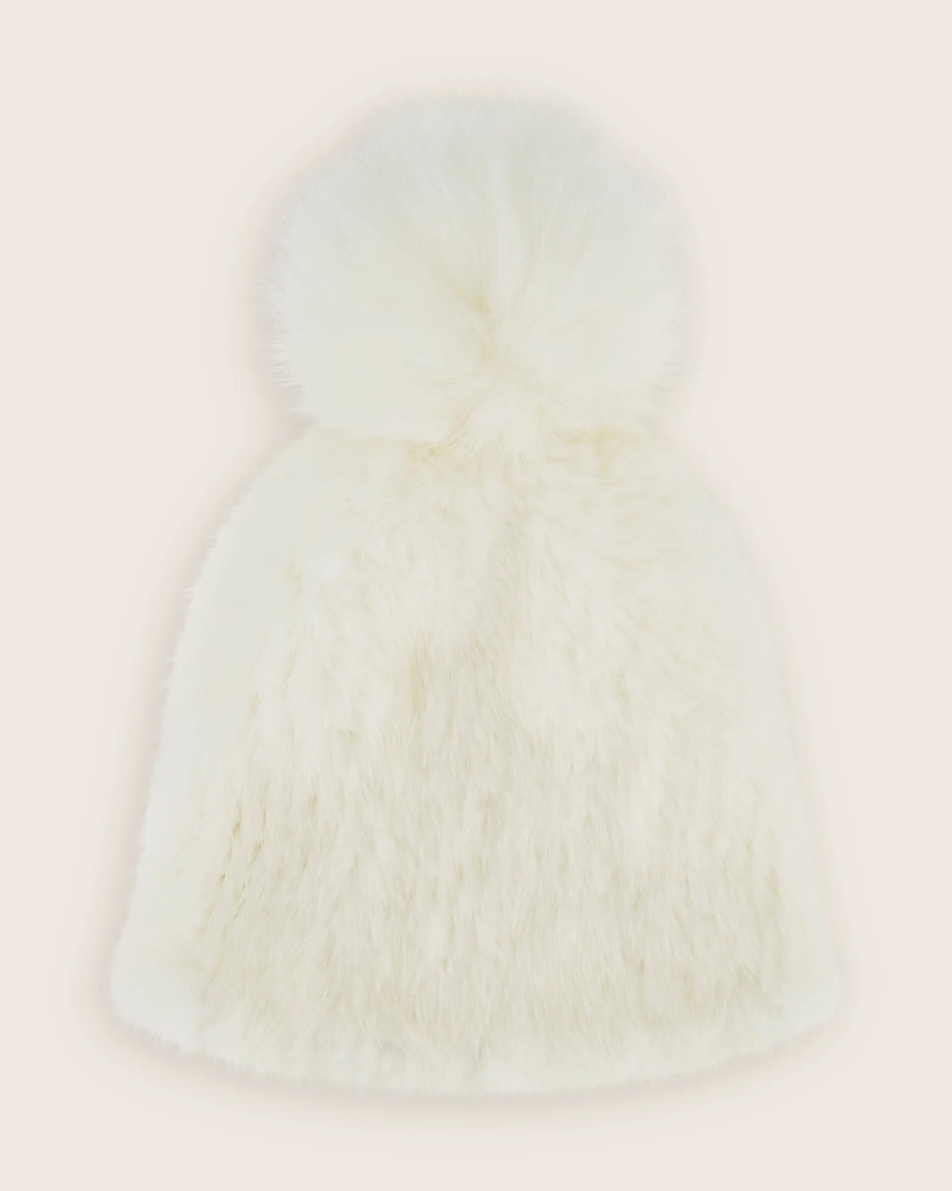 Lusso Mink Hat with Fox Fur Pom