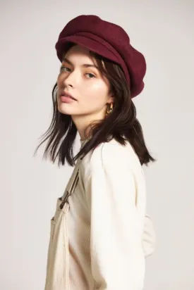 Maroon Audrey Brim Beret