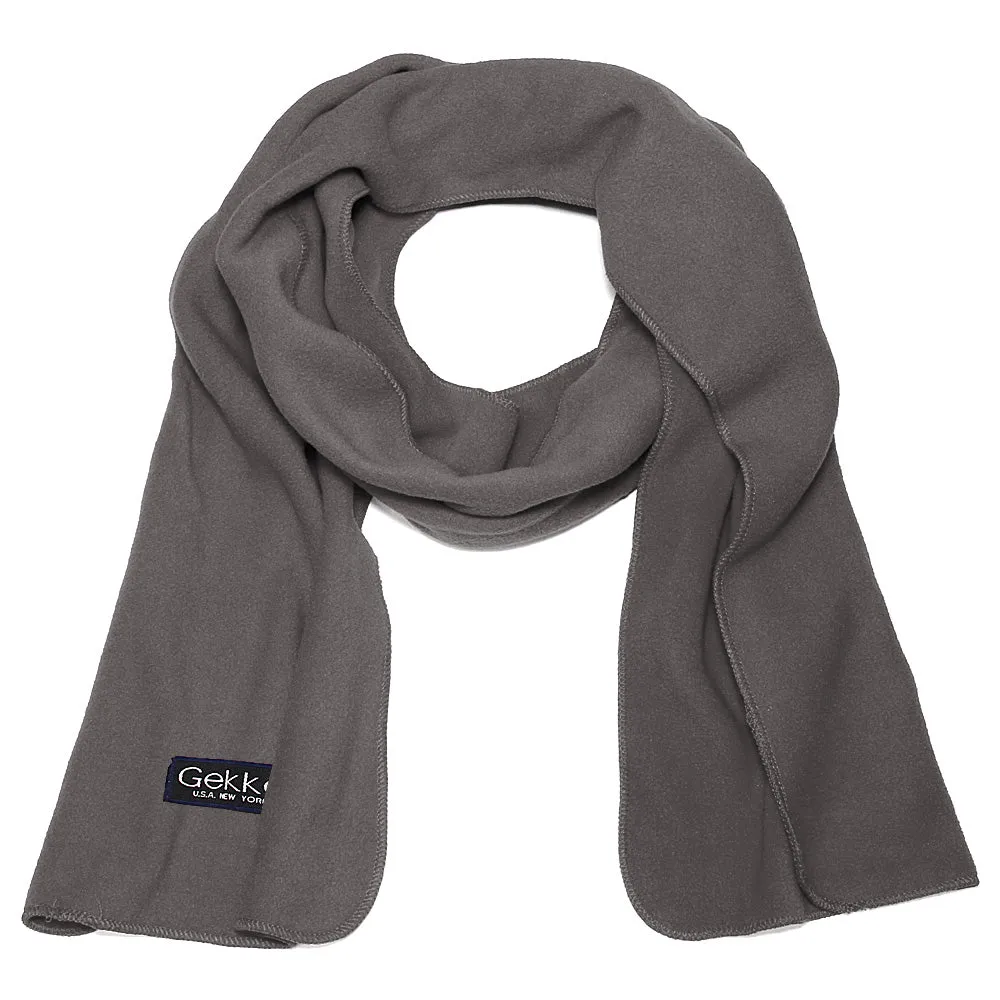 Men Women Fleece Scarf - Dark Grey