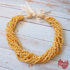 Mongo Yellow Hawaiian Seashell Lei