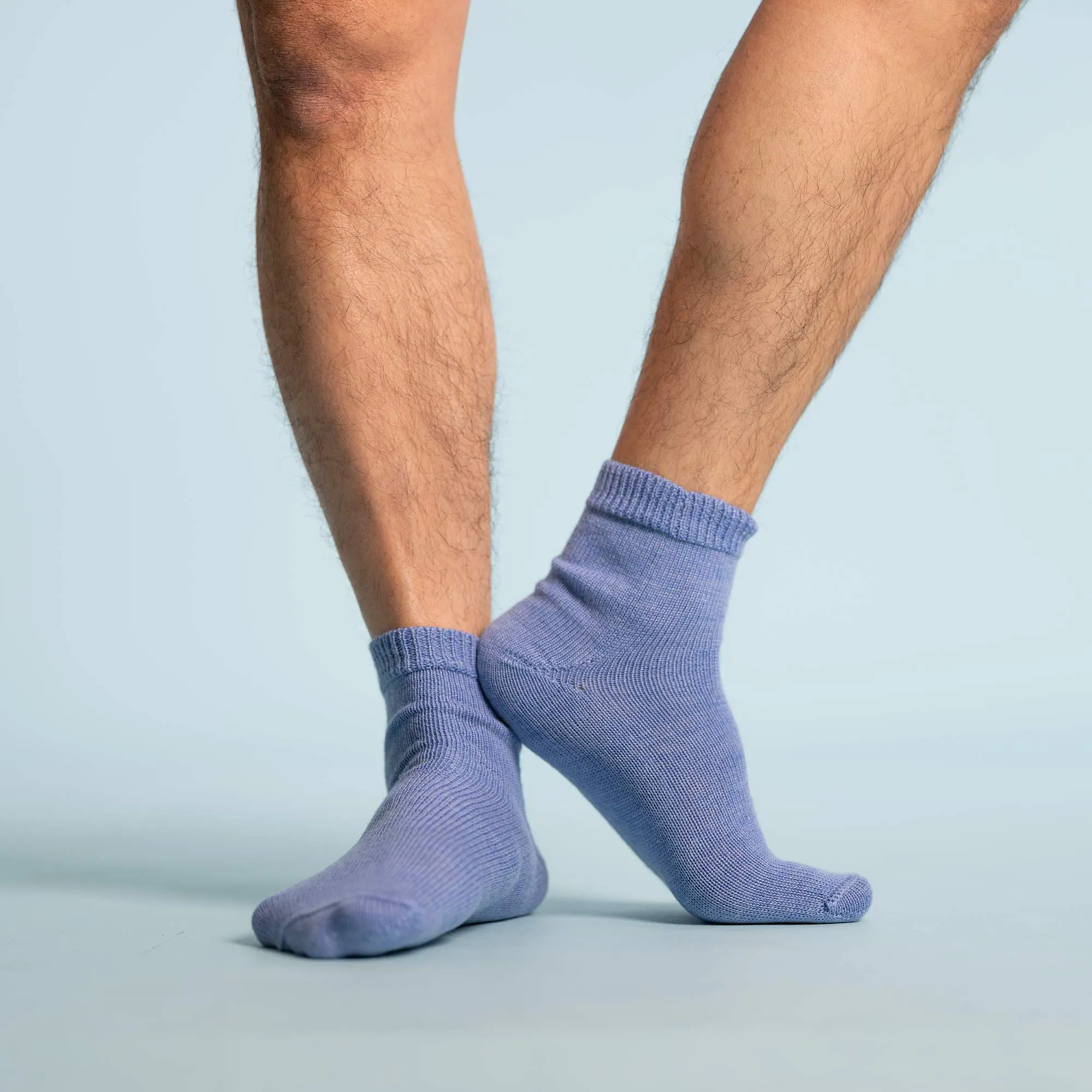 MOUNTAINVILLE Elastic-free 3-Ply 100% Organic Merino Wool Socks (No Polyester, No Latex, No Spandex, No Nylon, No Polyamide, No Plastic, No Synthetics) (100% Biodegradable)