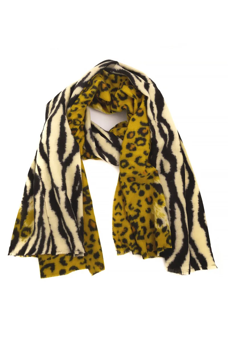 Oblong Scarf AnimAl Print