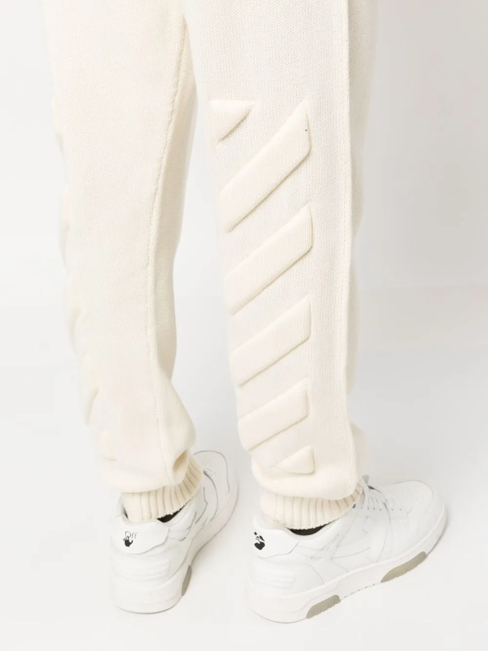 Off White Trousers Beige