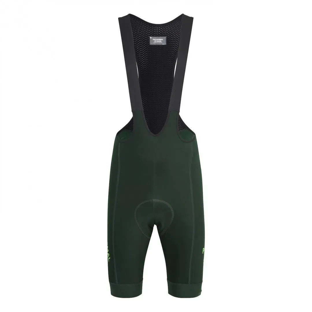 PAS NORMAL STUDIOS Control Fleece Bib Shorts - Dark Green