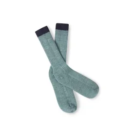 Peregrine Wool Boot Socks Made in England Skiddaw SS001 Seafoam One Size 8-11