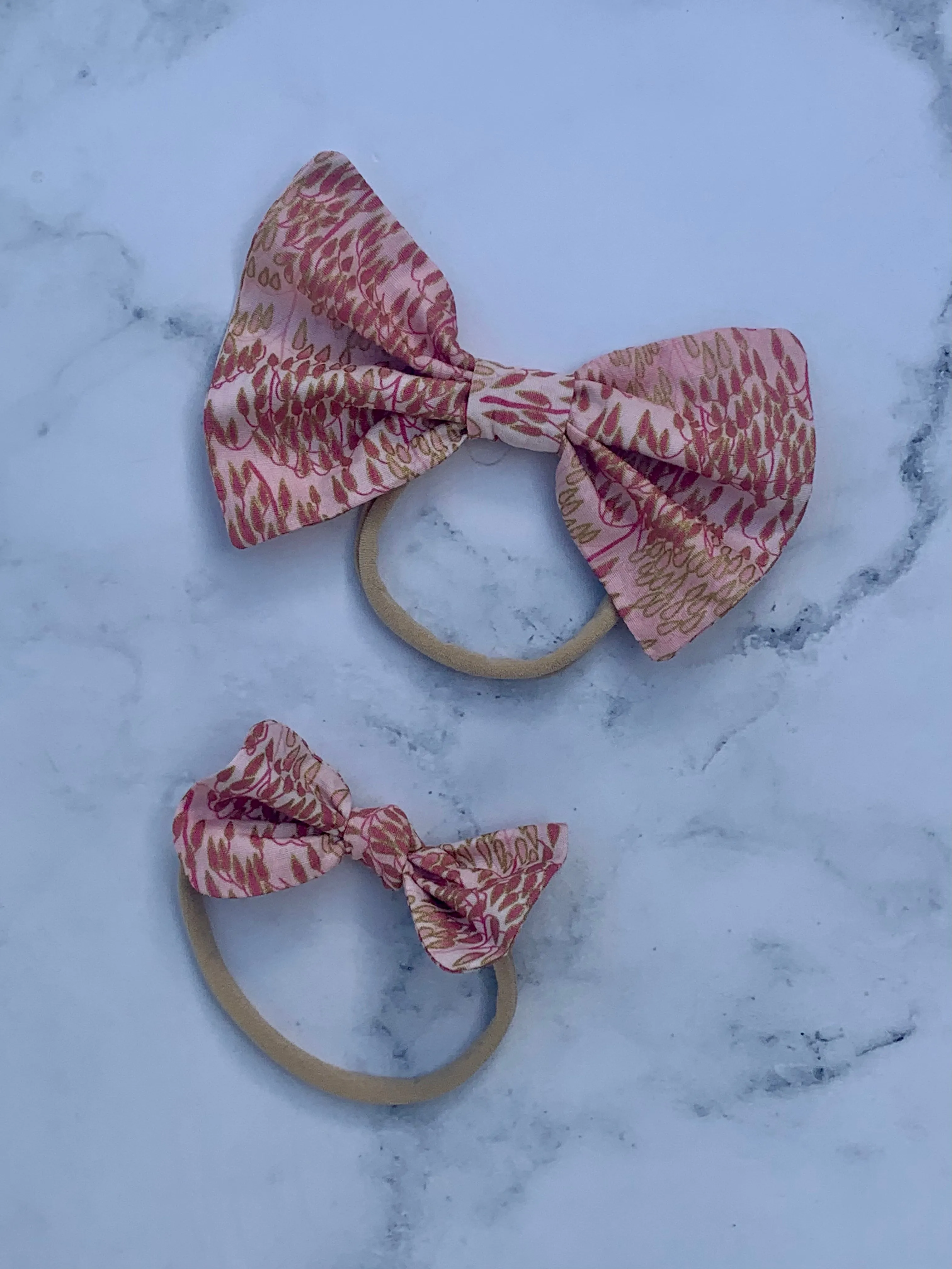 Pink and Gold Headbands