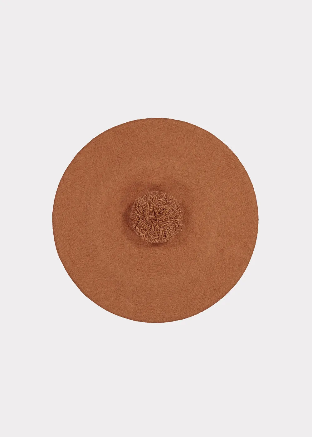 Pom Pom Beret Sugar Brown