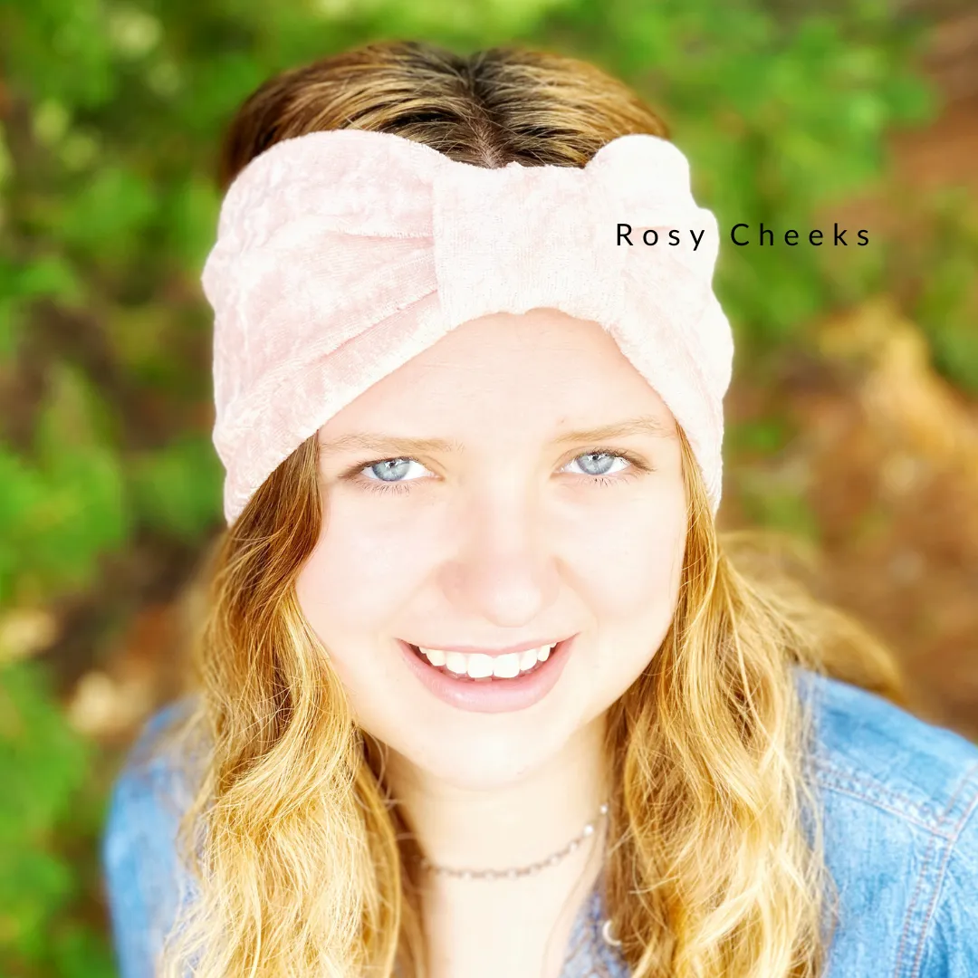 Relaxing Velvet Stretch Headband for Women, Multiple Colors Available