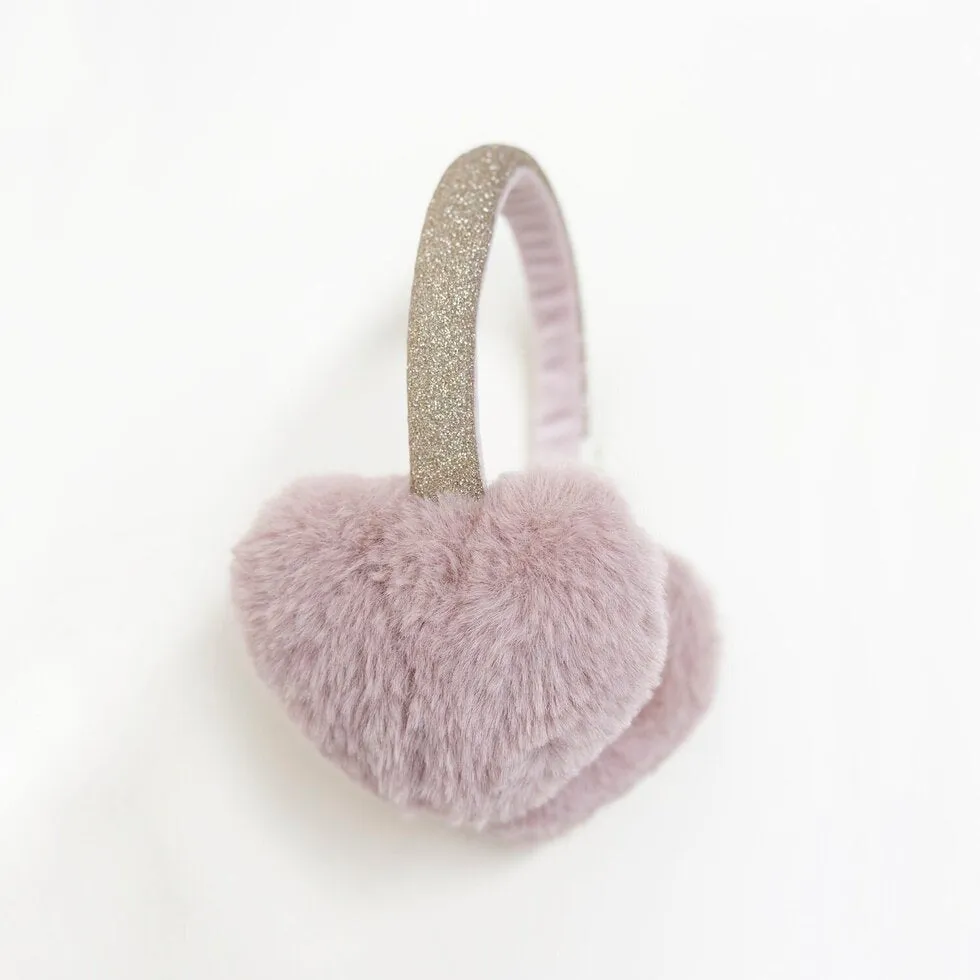 Rockahula Earmuffs Fluffy Love Heart