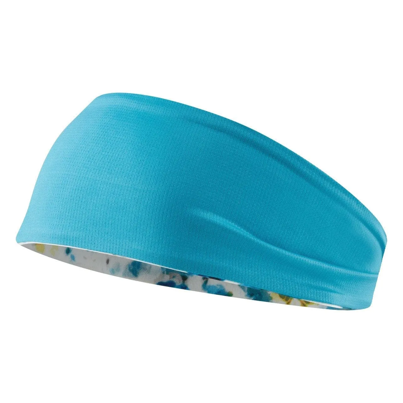 Ronhill Reversable Contour Headband- Tiedye/Azure