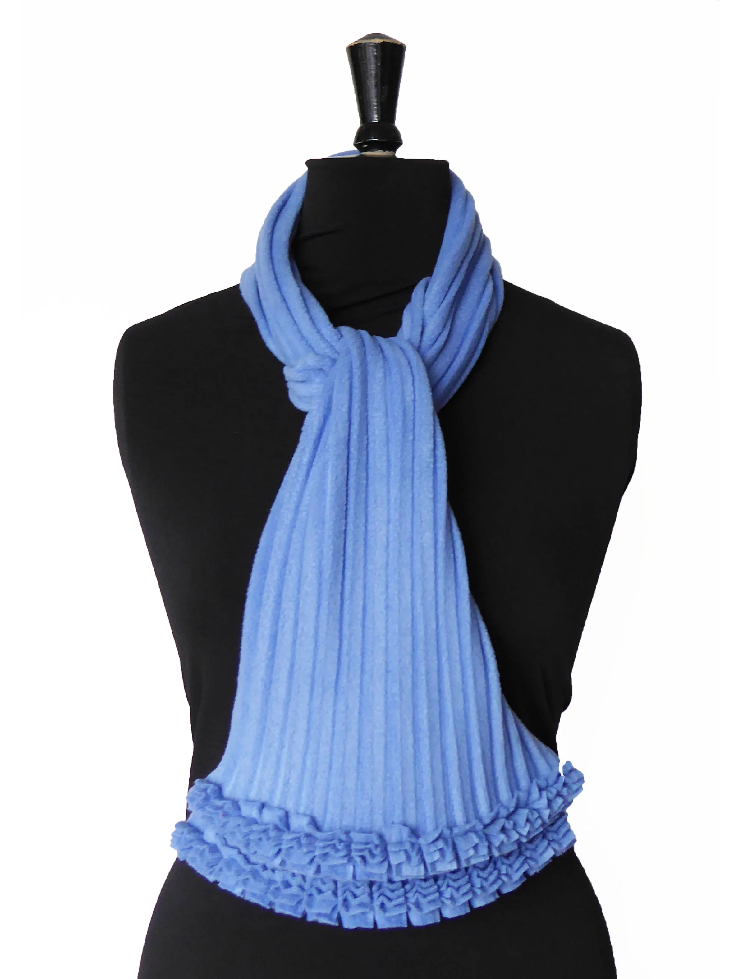 Ruffle Scarf - Sky