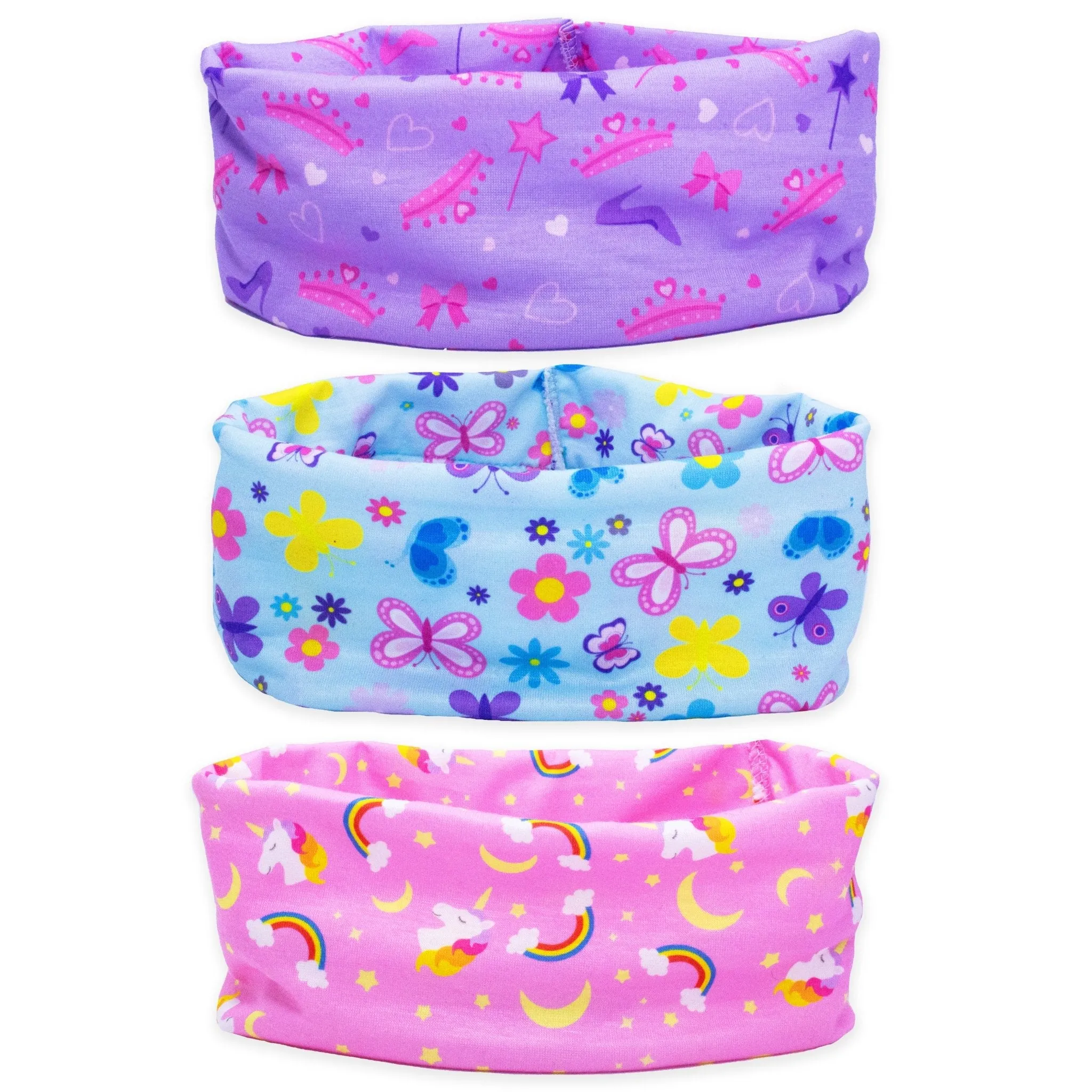 Soft Wide Stretch Headbands - 3 Pack