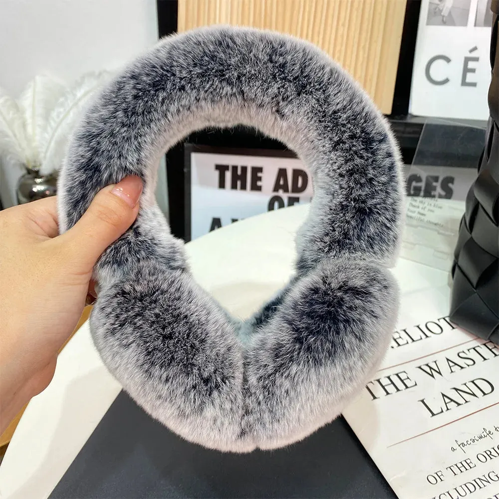 TEEK - Soft Warm Cable Real Fluff Earmuffs