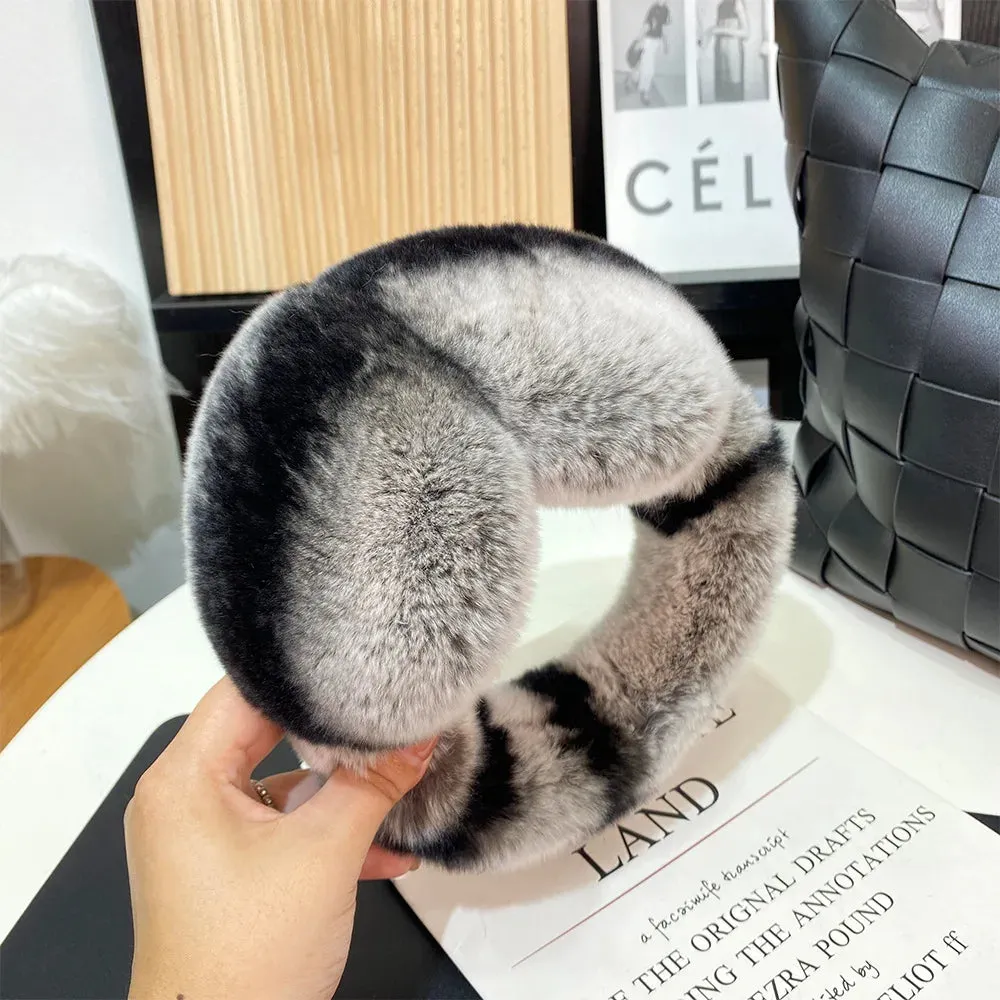 TEEK - Soft Warm Cable Real Fluff Earmuffs