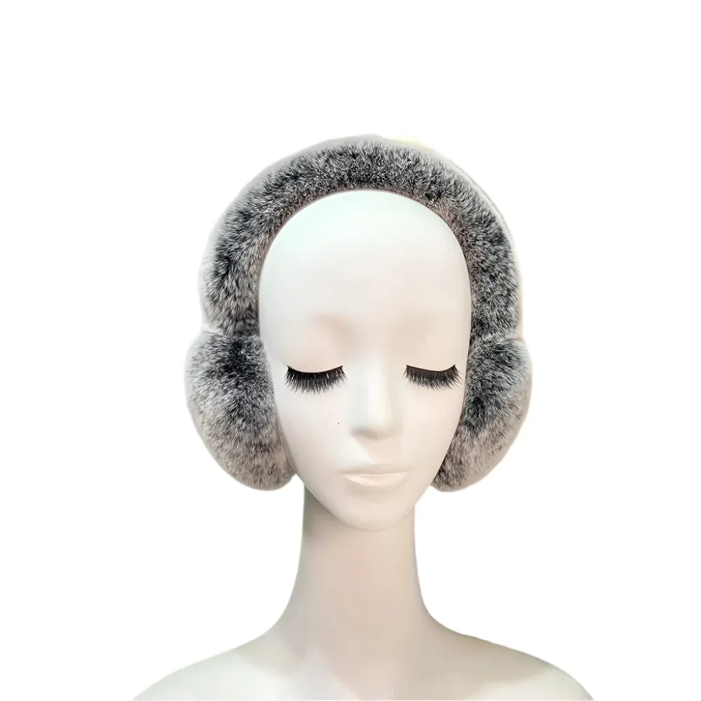 TEEK - Soft Warm Cable Real Fluff Earmuffs