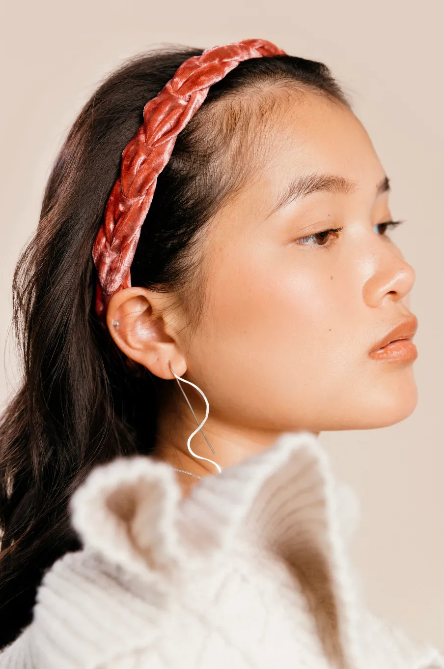 The Hayley Braided Headband | Featured in Vogue's Beauty Edit | Soft Headband | Luxury Designer Headbands | Made to Order