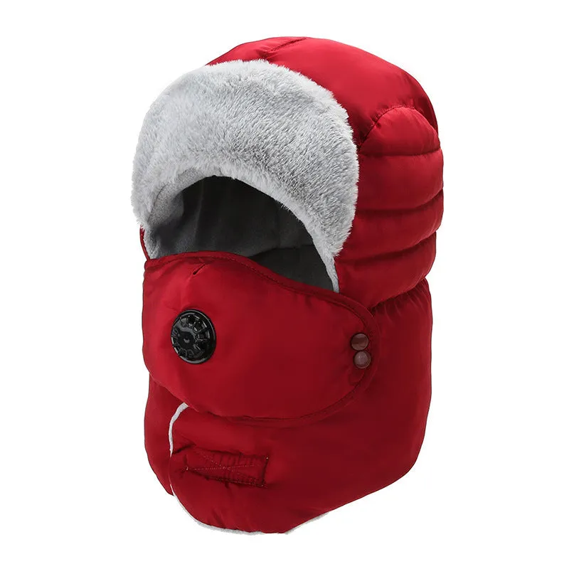 Women's Hat Cold-proof Hat Cycling Ear Protection Thickened Cold-proof Warm Cotton Cap