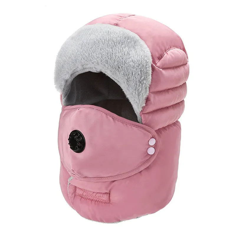 Women's Hat Cold-proof Hat Cycling Ear Protection Thickened Cold-proof Warm Cotton Cap