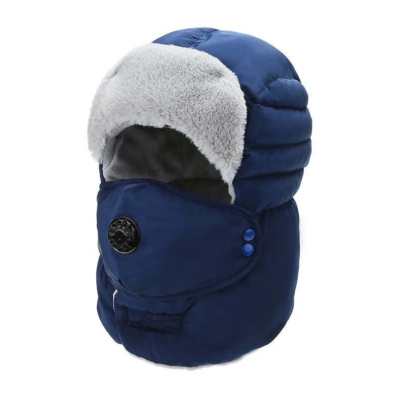 Women's Hat Cold-proof Hat Cycling Ear Protection Thickened Cold-proof Warm Cotton Cap