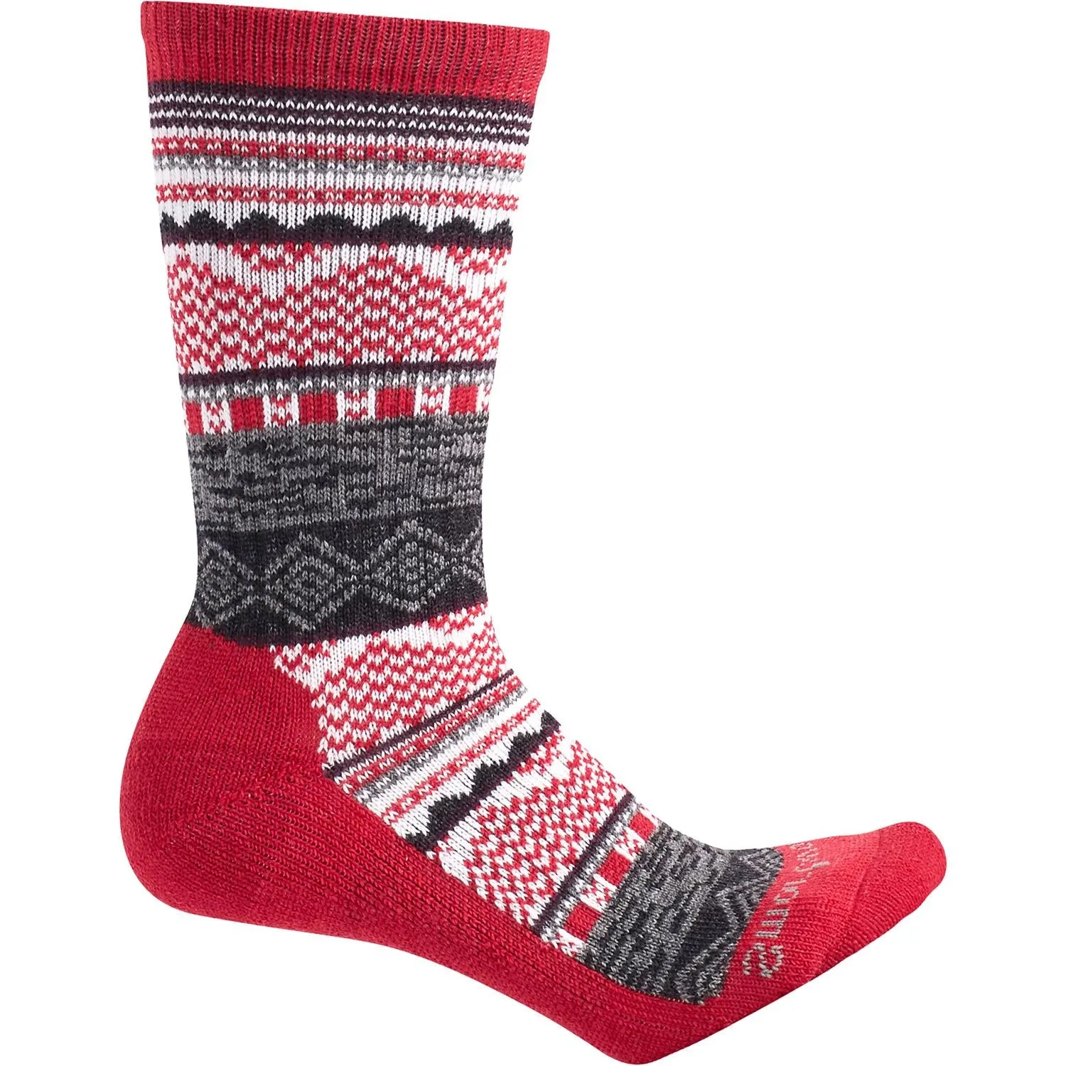 Women's Smartwool Dazzling Wonderland Crew Socks Crimson