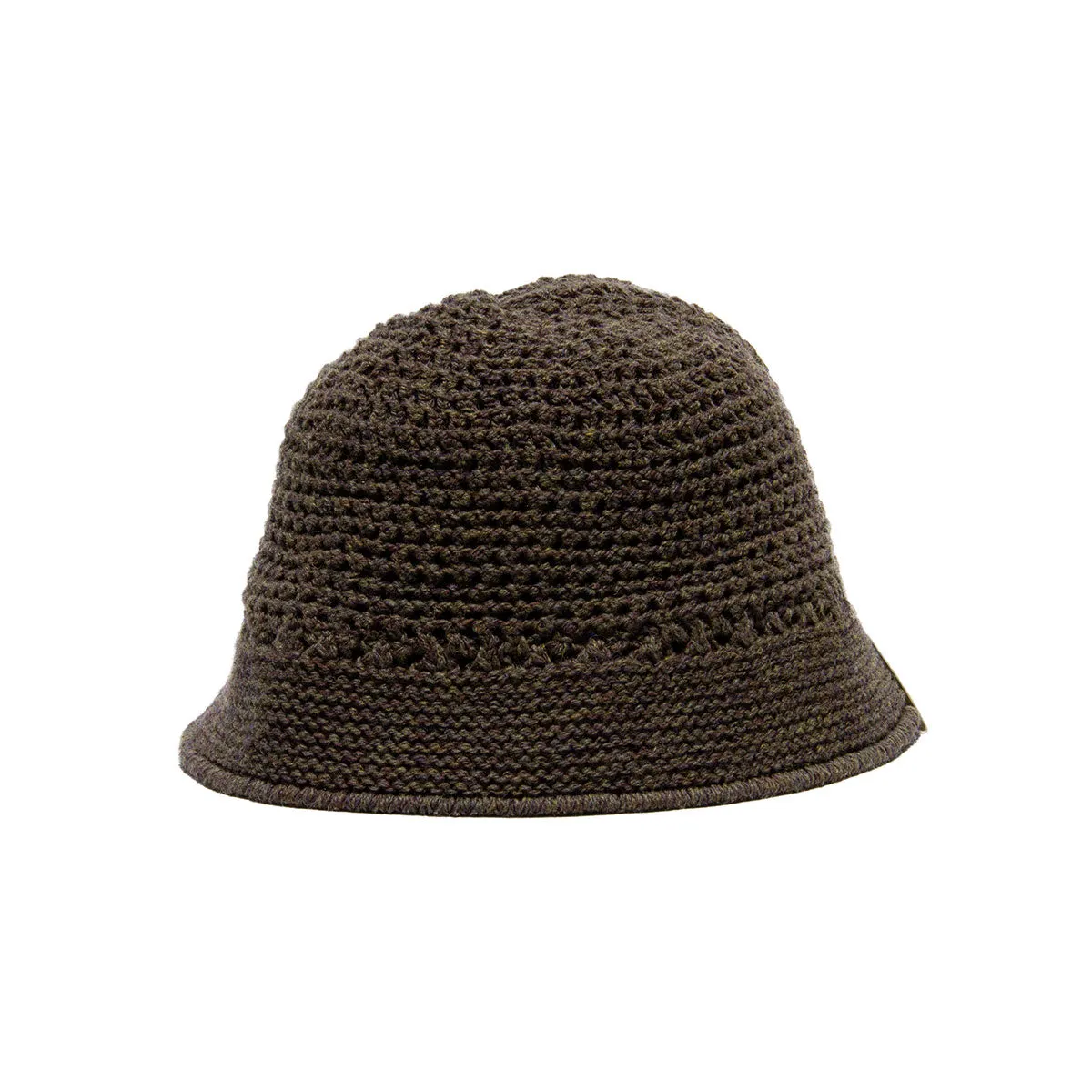 WOOL KNIT HAT - Brown